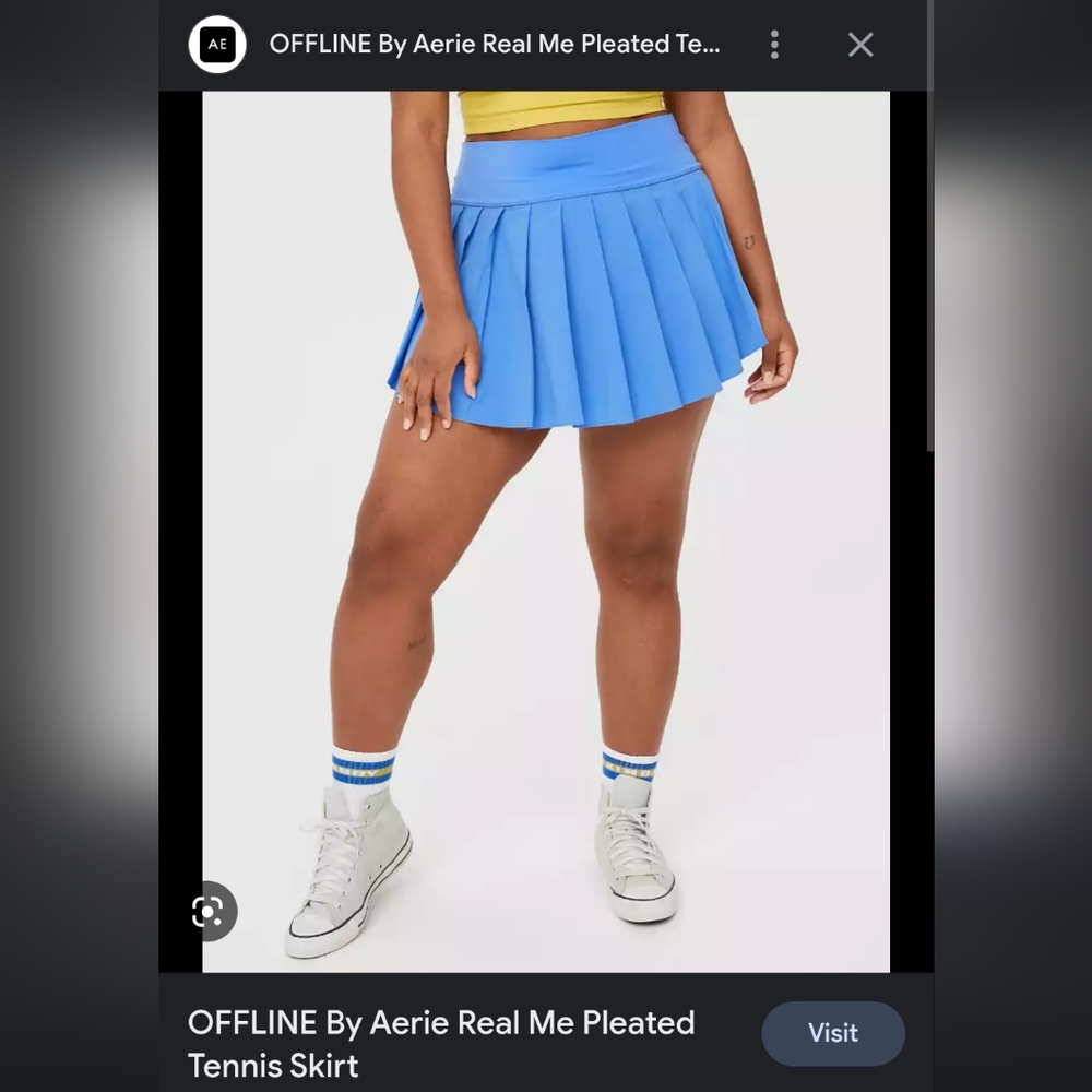 Aerie offline pleated tennis skirt
